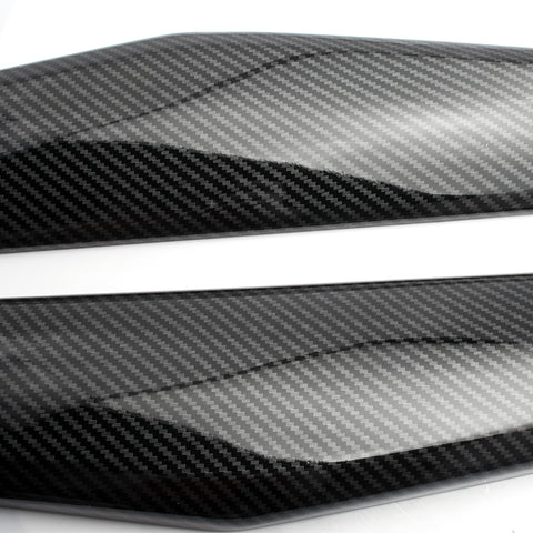 ABS Carbon Fiber / Red ABS Car Console Gear Shift Panel Cover Trim for Honda Accord 2018 2019