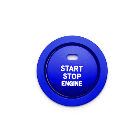 Blue Engine Push Start Button w/Ring Cover Trim For Subaru WRX STI Crosstrek BRZ