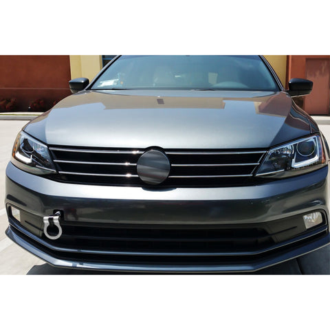 Silver CNC Aluminum Sporty Racing Style Tow Hook For Volkswagen VW Jetta 2015-18
