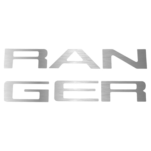 Matte Black / Red / White / Silver Rear Trunk Tailgate Vinyl Decal Insert Letter Sticker for Ford Ranger 2019