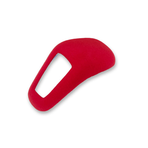 Red Alcantara Suede ABS Gear Shift Knob Cover Trim For Porsche Cayenne 2018-21