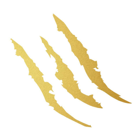 12 inch Vinyl Headlight Taillight Claw Scar Scratch Decal Monster Stripe Decor Sticker Black/ Green/ Red/ Silver