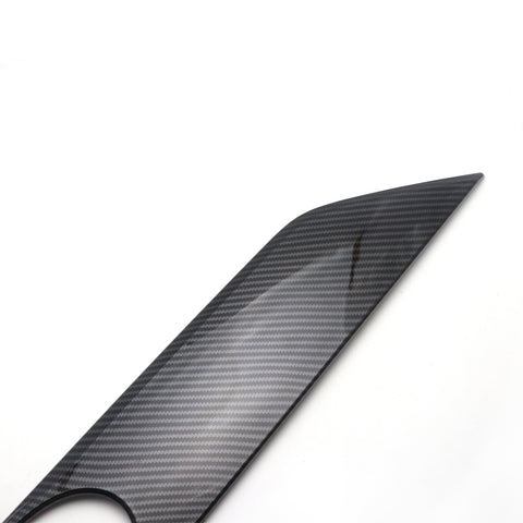 for Toyota RAV4 2019-2024 Rear Trunk Lid Cover Trim, ABS Carbon Fiber Car Tailgate Rear Door Latch Strip Cover Molding