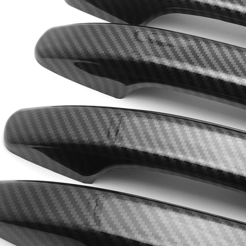 Carbon Fiber Look Car Door Handle Protector Cover Trim for Honda Accord 10th 2018 2019 2020