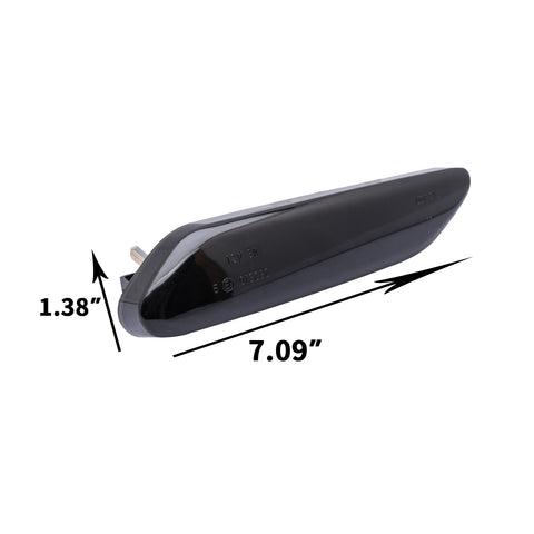 2x Amber LED Side Marker Light Kit Smoked Lens Lamp Bar for Mini Cooper R60 R61 2012-2017, Direct Replace, Extremely Bright 36-SMD