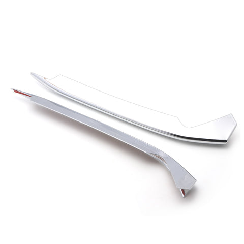 ABS Chrome / Carbon Fiber Style Front Fog Light Cover Trim Fog Lamp Eyebrow Eyelid Molding for Honda Accord 10th 2018 2019 2020