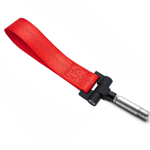 Blue / Black / Red JDM Style Tow Hole Adapter with Towing Strap for Porsche Panamera 970 Carrera 911 991