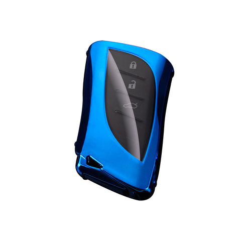 Blue Soft TPU Full Protect Remote Control Key Fob Cover For Lexus ES350 2018-up