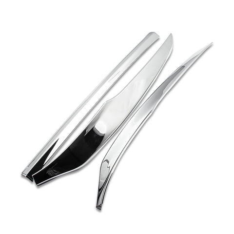 3pcs Chrome Front Bumper Lower Lip Cover Trim Guard for Honda Accord 2018-2019