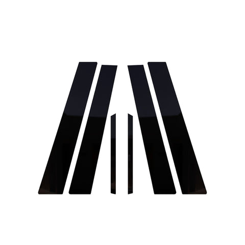 6pcs for Toyota Corolla 2009-2013 Pillar Post Trim Cover, Glossy Black Car Door Window Pillar Post Cover Molding Kit