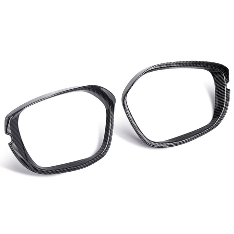 Carbon Fiber Pattern Rear View Side Mirror Cover Trim For Honda Civic 11th Gen