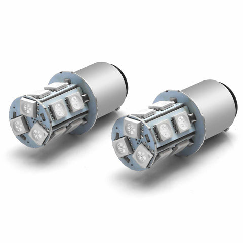 1157 BAY15D 7528 2057 Ultra Red 4014 13-SMD LED Bulbs for Tail Brake Stop Light