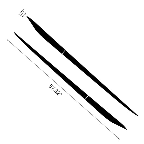 Car Side Skirt Stripe Vinyl Sticker Lower Door Panel Decal Molding Trim for Honda Civic 2016-2021, Black/Red