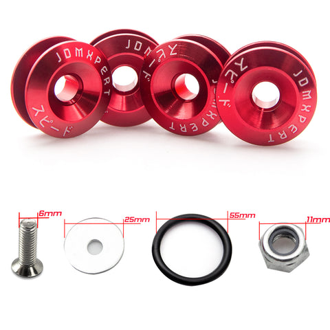 Set Tow Hook License Plate + Air Valve Cap + Release Fastener For Mazda 3 6 CX-5