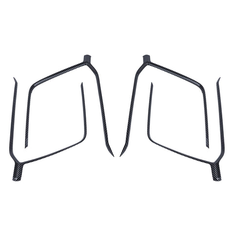 Door Armrest Panel Strip Cover Trim Compatible with Toyota RAV4 2019-2021, Carbon Fiber Texture (4pcs)