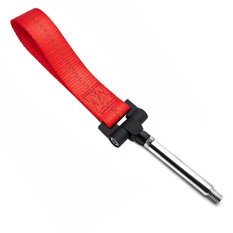 JDM Style Tow Hole Adapter with Towing Strap for Scion FR-S Toyota 86 Subaru BRZ WRX STi Outback Legacy Impreza