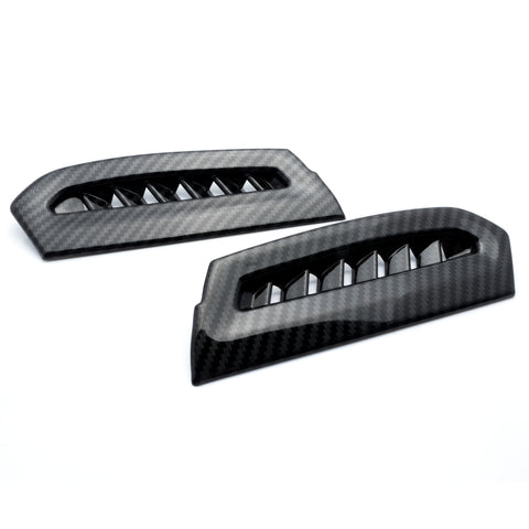 2pcs Carbon Fiber Style Side Console Air Conditioning AC Vent Outlet Cover Frame Trim for Toyota Camry 2018-2024