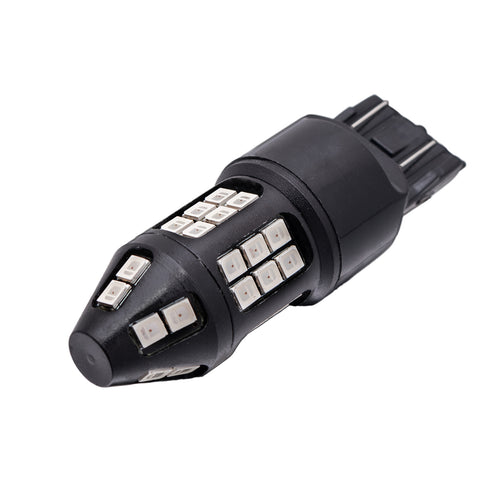 2pcs 1157 / 3157 / 7443 Red 40-SMD LED Flashing Strobe Brake Stop Tail Light Lamp