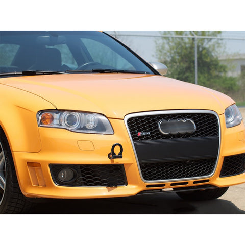 Set Anodized Alloy Black Track Racing Style Tow Hook For Audi A4/S4 B8 2008-2019