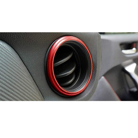 2x Red Aluminum AC Air Outlet Cover Trim For Subaru BRZ Toyota 86 Scion FR-S