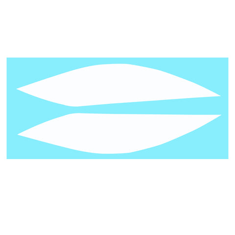 Styling Headlight Eyebrow Eyelid Cover Trim Decal Overlays Sticker for Chevy Corvette 2014-2019, Glossy Black / Glossy Red / Glossy White