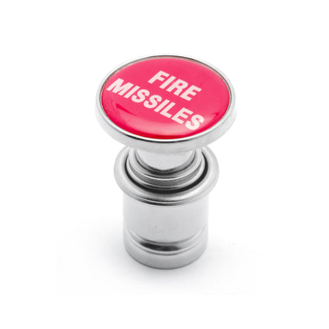 Red Sport Fire Missiles Center Cigarette Lighter Button Cover Decor Universal