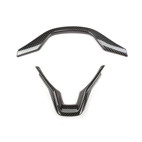 Car Steering Wheel Frame Cover Trim,Carbon Fiber Style,Compatible with Honda Accord 2018-2022(2pcs)