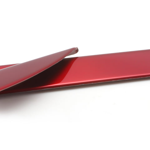 for Toyota Camry 2018-2024 Rear Bumper Lower Lip Guard Cover Trim, Red Stainless Steel Car Rear Bumper Plate Pad Cover Molding