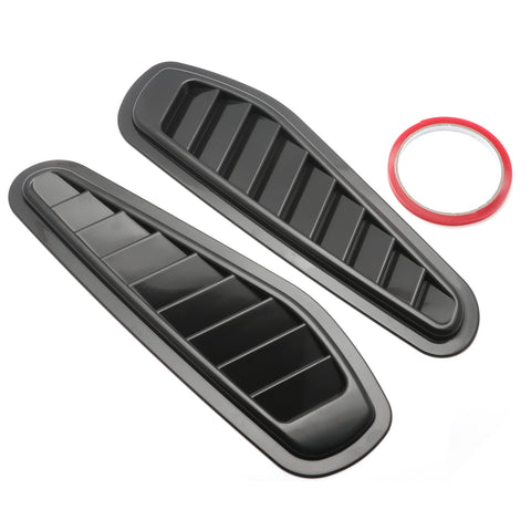 Car Hood Vent Scoop Kit Universal, ABS Car Air Flow Intake Scoop Cover Trim, JDM Hood Vent Bonnet Cover