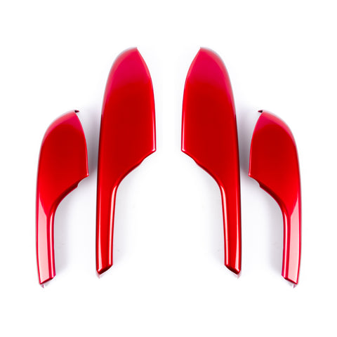 Sporty Red Interior Door Armrest Panel Trim Cover For Honda Civic 2016-2020 21