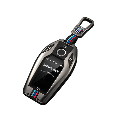 Hard Zinc Alloy Full Cover W/Keychain Key Holder Shell For BMW 5 6 7 Series X3 X4 I8 M