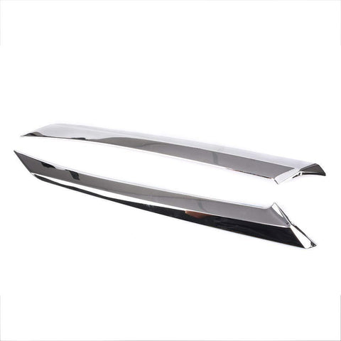 2 x Front Headlight Eyelid Cover Stainless Chrome Trim for Toyota Camry 2018-2024