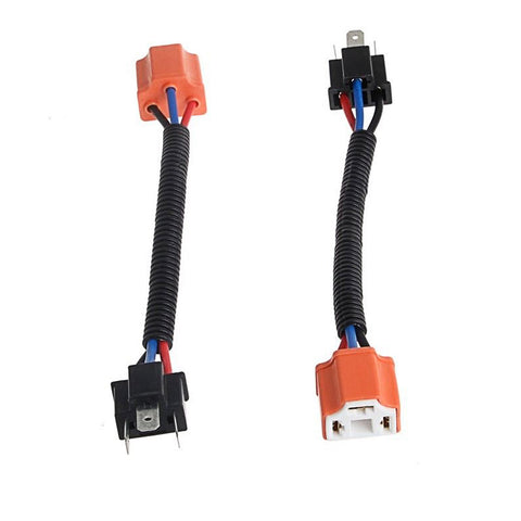 H4 9003 Wiring Harness Headlight Socket Heavy Duty Ceramic Connector for Fog Light Headlight