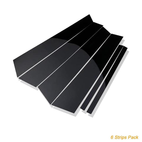 Glossy Black Car Door Pillar Posts Piano Trim Cover for BMW 5 Series F10 2011-2017