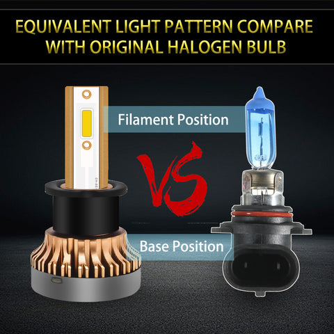 For Toyota Corolla 2001 2002 2003 2004 LED Fog Light Bulbs Bright Golden Yellow