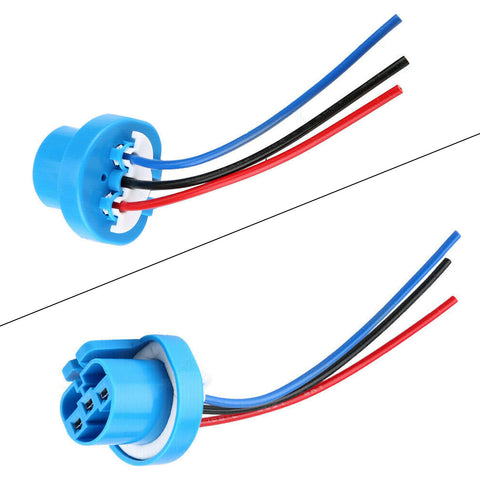 2x 9007 9004 Headlight Fog Driving Light Connector Female Plug Socket Adapter Wiring Harness Pigtail