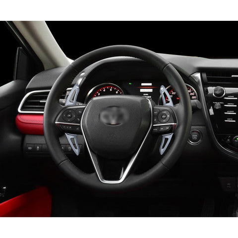 Gray Aluminum Steering Wheel Paddle Extension For Toyota Camry 18-22 Corolla