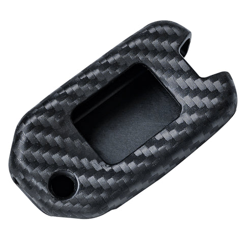 Carbon Fiber Pattern TPU Remote Key Fob Cover Case Fit for Honda Civic CR-V HR-V Accord