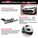 Front Bumper Spoiler Compatible For Toyota Camry 2018-2024 SE XSE Front Bumper Lip Chin Spoiler Splitter Diffuser Protector Guard Gloss Black 3pcs Decoration Trim