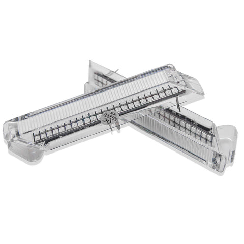 2x Smoked/ Clear Lens LED Turn Signal Light Side Marker View Mirror Indicator Lamp for Ford F-150 2004-2014 - Chrome housing