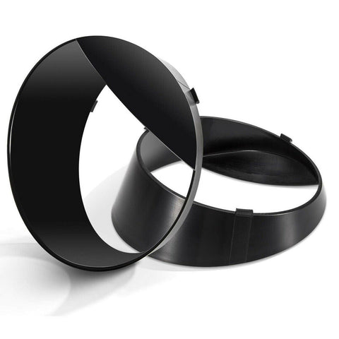 for Jeep Wrangler JL 2007-2017 Headlight Cover - Angry Bird Mad Eyes Insert Ring Trim Clip-in Bezels