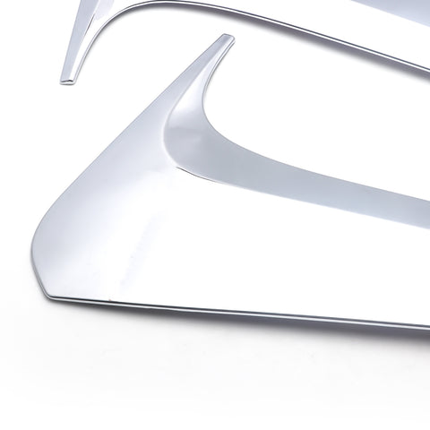 for Toyota Highlander 2015-2019 Stainless Steel Car Rear Window Spoiler Pillar Cover Trunk Wing Side Beveled Window Trim