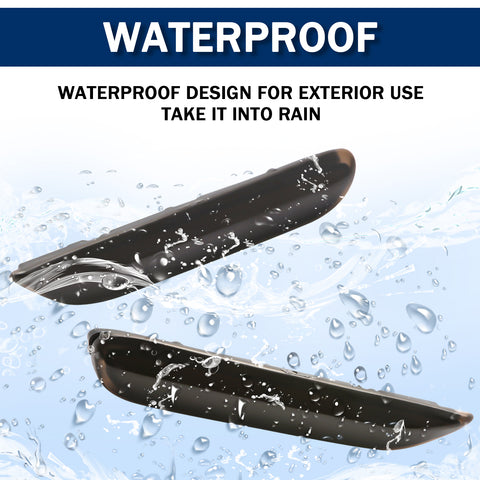 3D Optic Smoked Lens Rear Bumper Reflector Brake Tail Lights w/Sequential Turn Signal Lamps, Strobe Brake Lighting Kit For Infiniti Q50 QX56 QX60 QX80 Nissan Pathfinder Rogue, etc