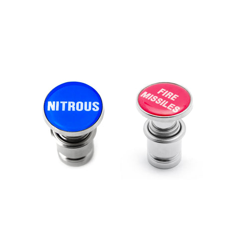 FIRE Missiles and Nitrous Cigarette Lighter Push Buttons Plug Replacement Covers, Fit Cars Trucks SUVs with 12V Power Source
