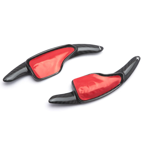 Real Carbon fiber Steering Wheel Paddle Shifter Extensions Compatible With Chevrolet Corvette 2014-2019,Fits Chevrolet Camaro 2016-2020