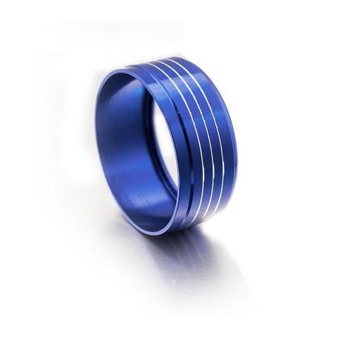 3pcs Blue/ Red/ Silver Aluminum Air Condition Switch Knob Volume Control Knob Ring Cover Trim for Subaru Imprea WRX STI 2014+