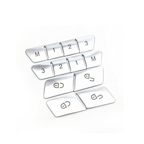 Car Seat Memory Button Patch Sticker Trim Inner Door Lock Unlock Adjust Switch Button Cover Cap Decoration for Mercedes Benz A B C E Class CLA C117 GLA X156 GLE GL GLS ML GLK GLS CLS