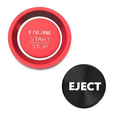 Engine Start + Black Cigarette Lighter Eject Button Trim For Honda Civic 2022