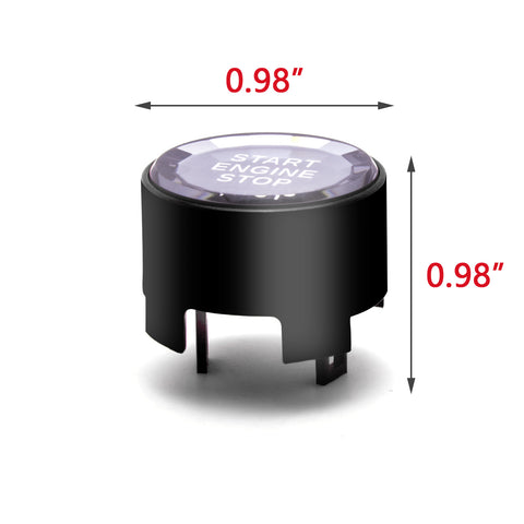 Red / Silver / Blue / Black Crystal Start Stop Button Cover Trim Engine Ignition Switch Replacement Cap for BMW 1 2 3 4 5 7 Series X1 X3 X5