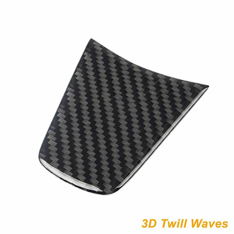 For Tesla Model 3 2017-2023 & Model Y 2020-up Carbon Fiber Interior Steering Wheel Cover Decal Decoration Overlay Sticker